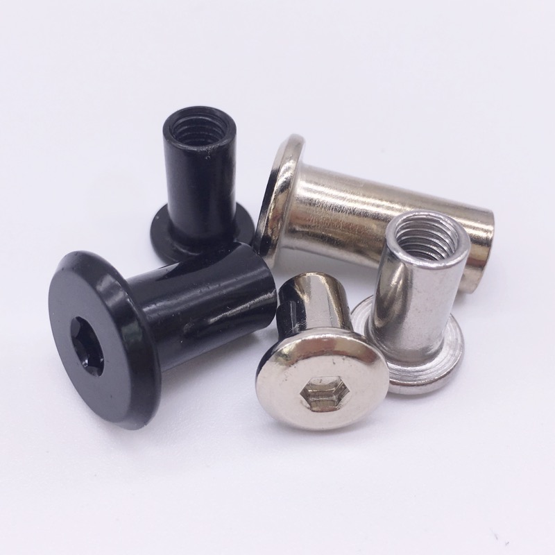 Furniture Hardware Barrel Nut - Wkooa 배럴 너트 블랙 플랫 헤드
