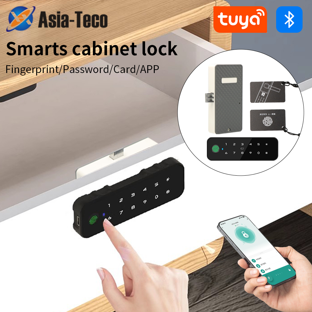 Furniture Hardware Manufacturer - Tuya 블루투스 스마트 우드 캐비닛 지문