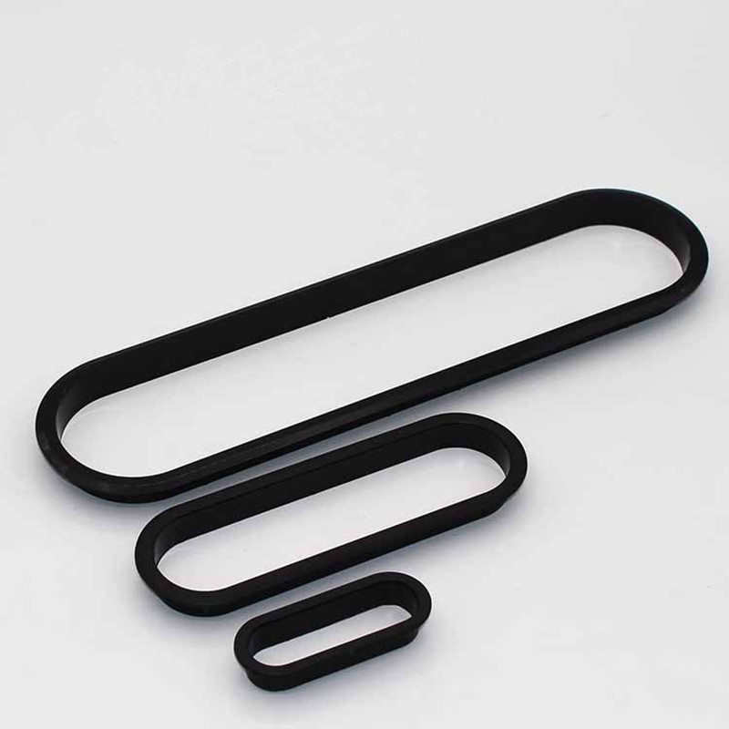 Furniture Hardware Decorative - 2개 플라스틱 테이블 케이블 통과구 타원형