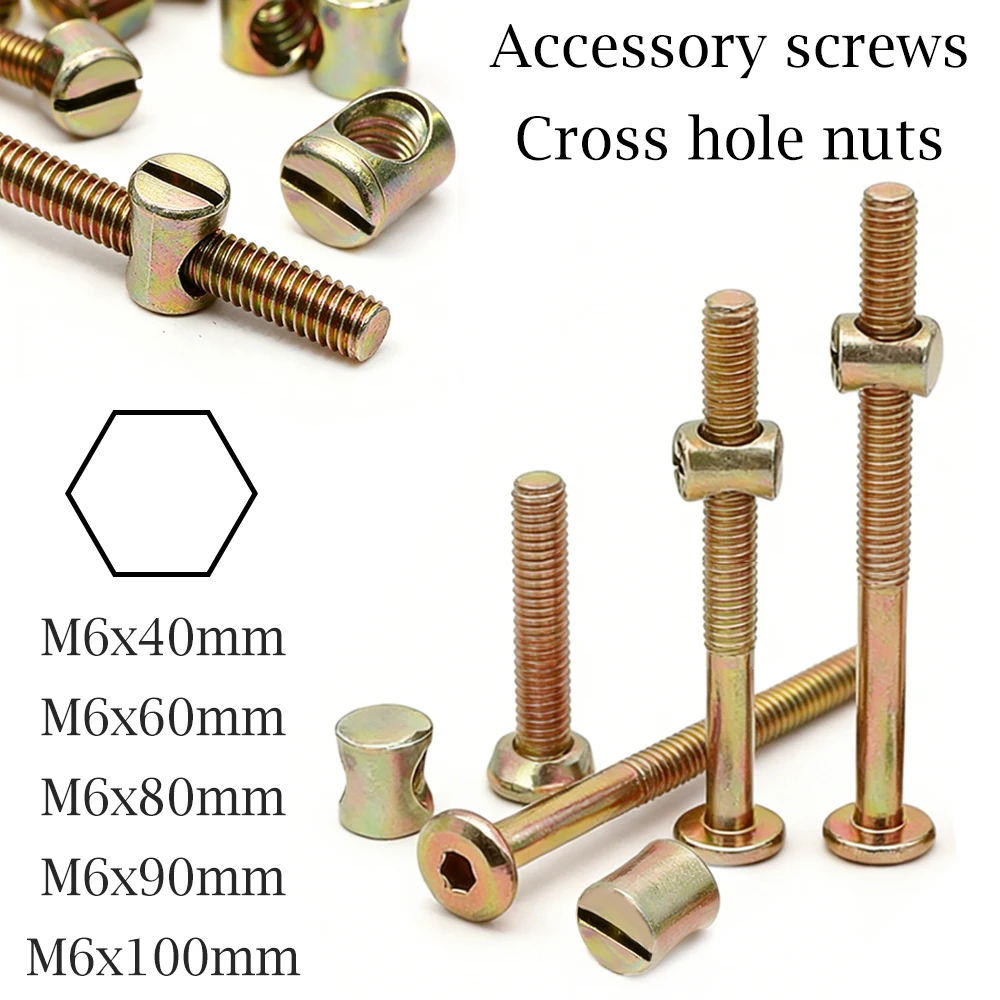 Furniture Hardware Barrel Nut - 10/20Pcs M6 육각 소켓 헤드 캡