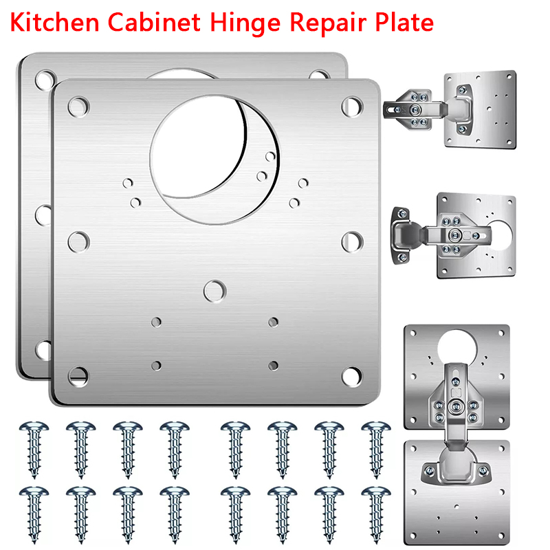 Furniture Hardware Repair - 2/10Pcs 세트 힌지 수리 플레이트 주방