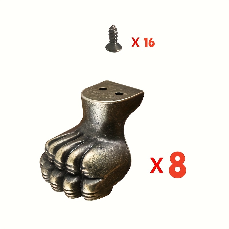 Furniture Hardware Decorative - 8개의 앤틱 황동 장식 브래킷 캐비닛