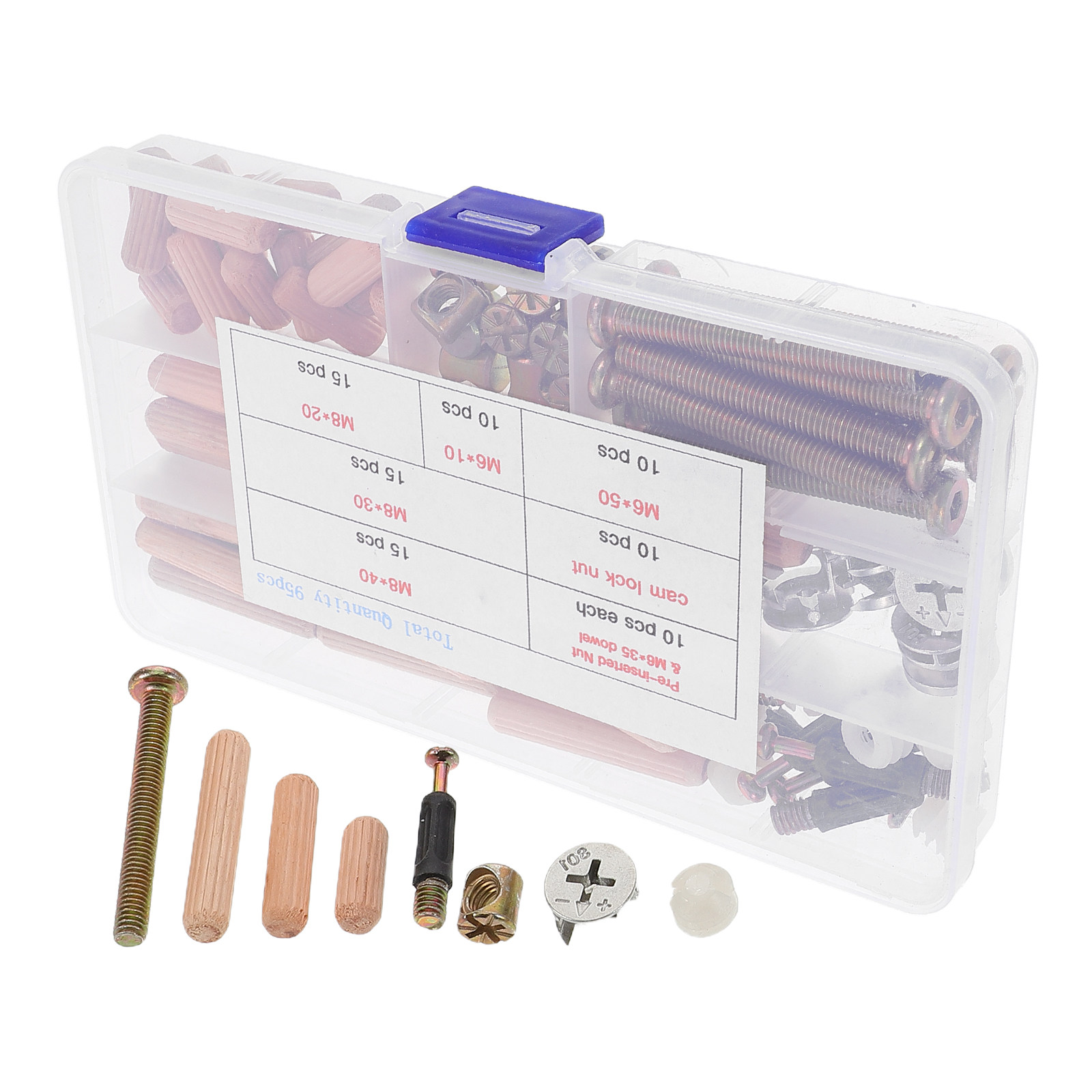 Furniture Hardware Barrel Nut - 95개 가구 하드웨어 교체 키트 이층