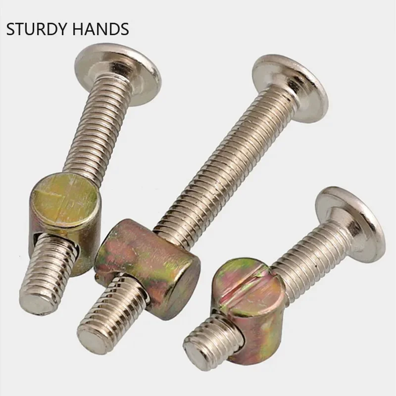 Furniture Hardware Barrel Nut - 30개/팩 가구용 볼트 및 너트 세트(배럴