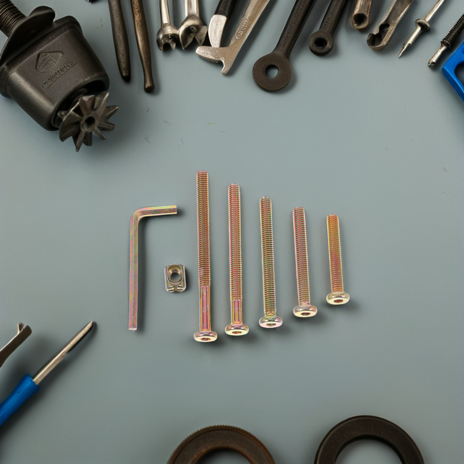 Furniture Hardware Barrel Nut - 49개 육각 소켓 드라이브 나사 및