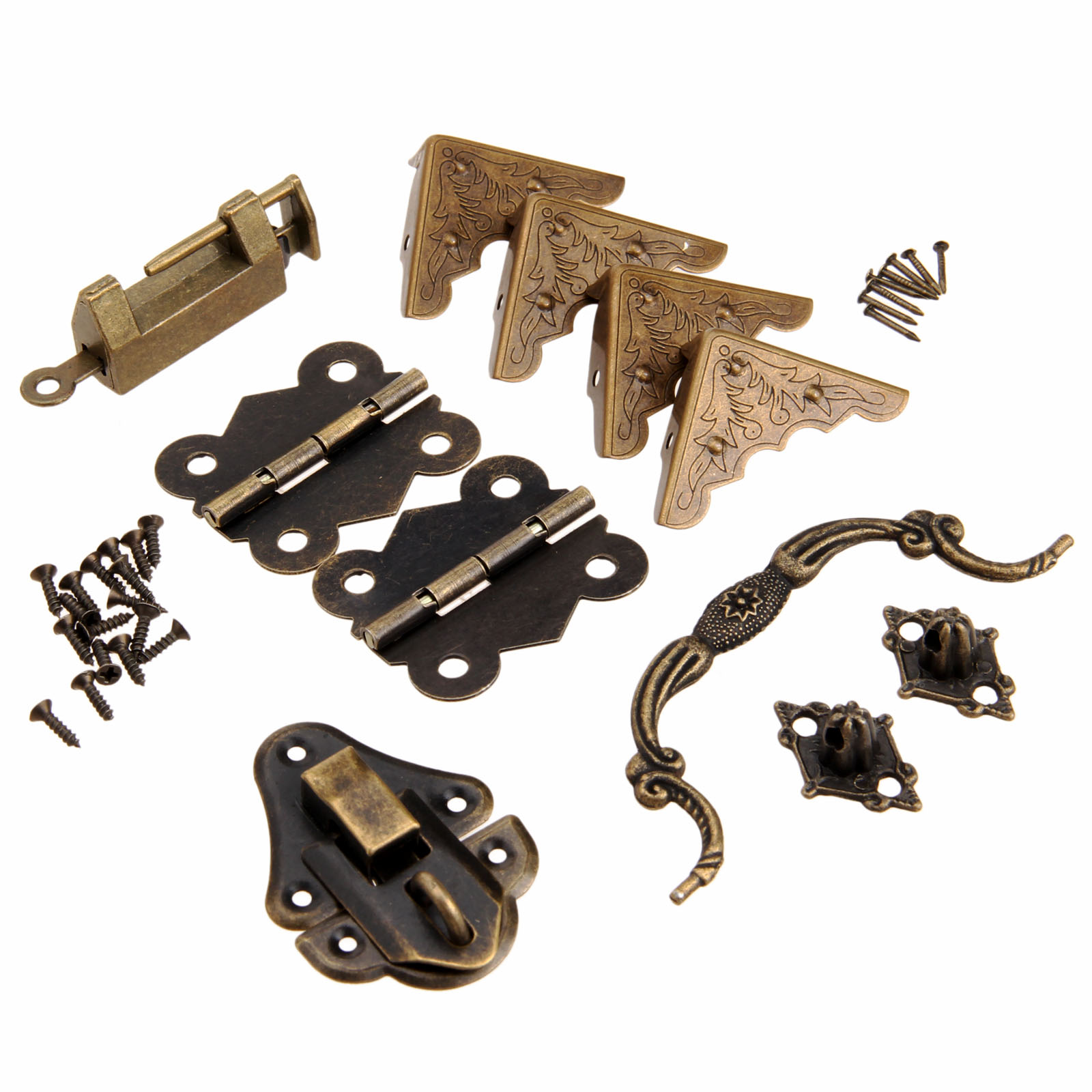 Furniture Hardware Antique - 9 개/대 가구 피팅 중국어 황동
