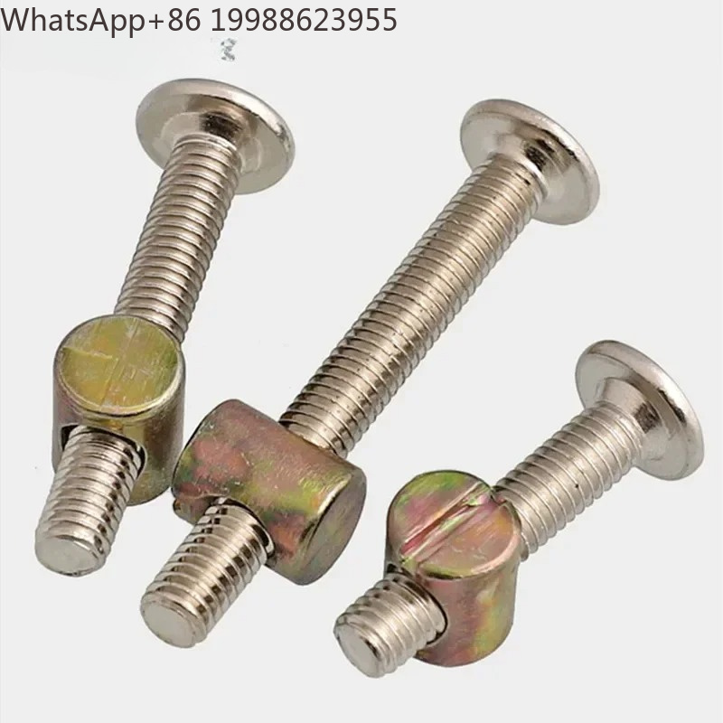 Furniture Hardware Barrel Nut - 30개/팩 가구용 볼트 및 너트 세트(배럴