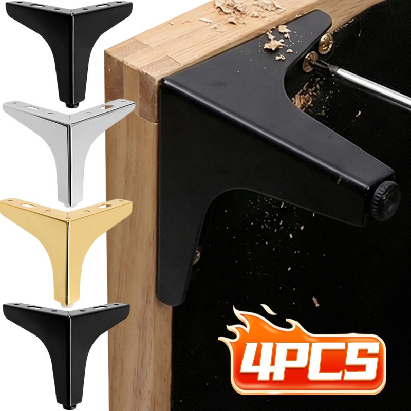 Furniture Hardware Replacement - 금속 가구 다리 교체용 발판 골드