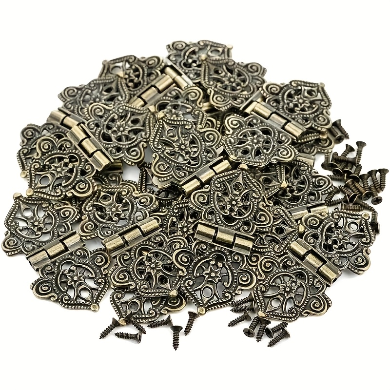 Furniture Hardware Replacement Parts - 8개 빈티지 합금 속이 빈 꽃