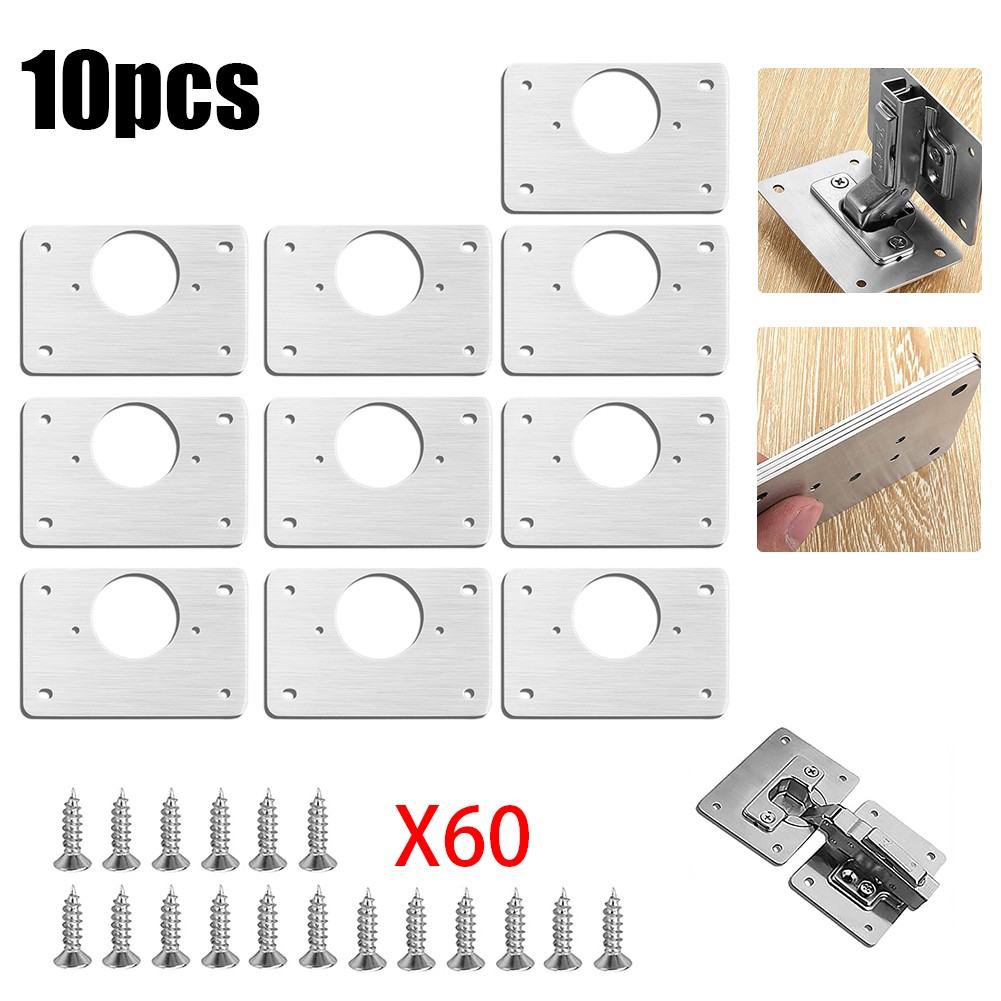 Furniture Hardware Repair - 1/2/4/10Pcs 힌지 수리 플레이트 캐비닛 가구