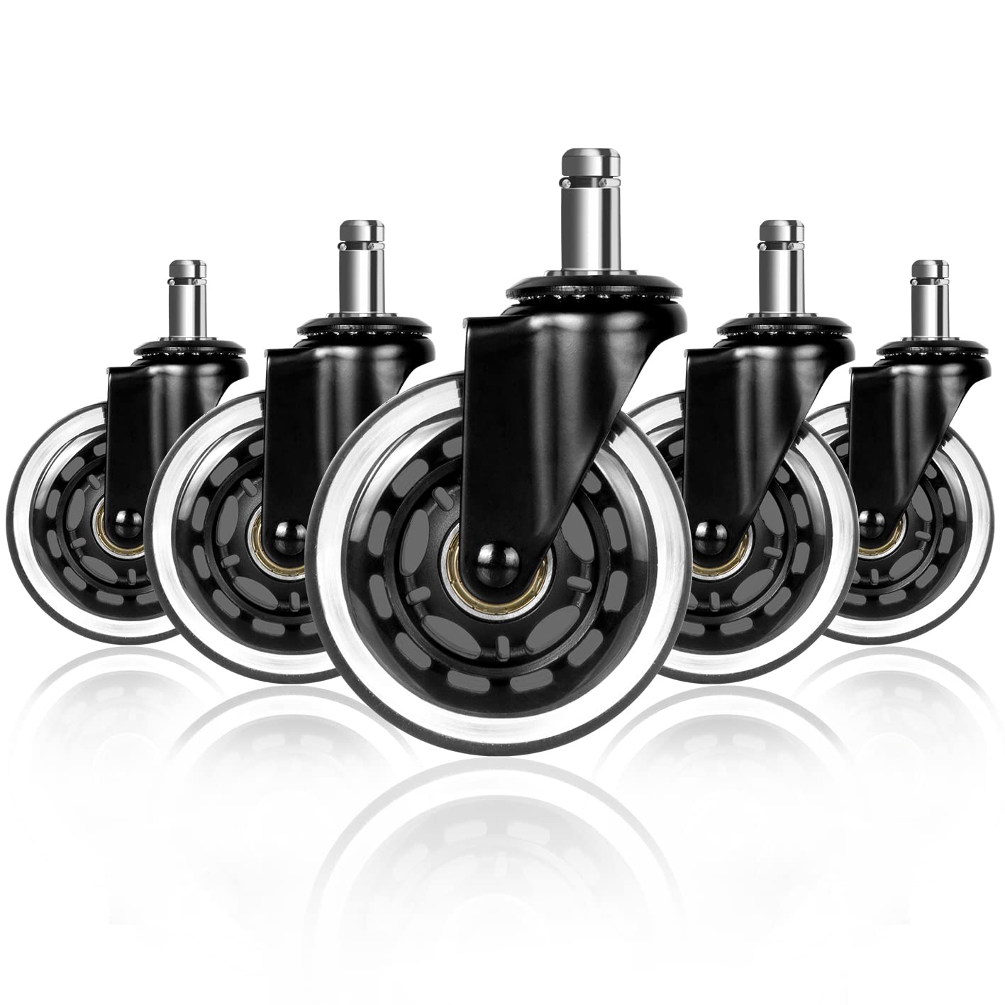 Furniture Hardware Replacement - 5PCS 유니버설 무음 캐스터 50KG 휠