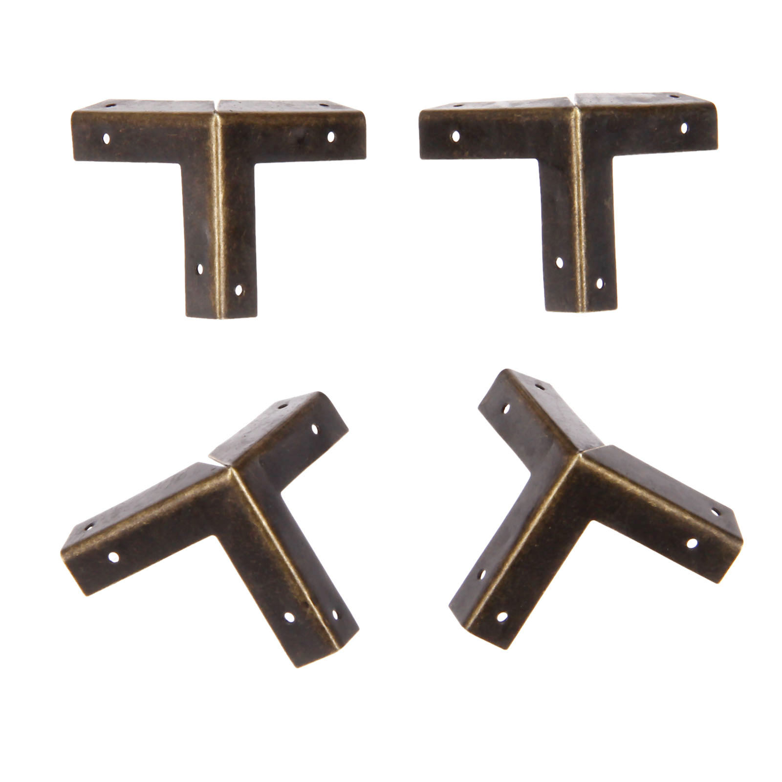 DRELD 4Pcs 골동품 청동 코너 보호기 나무 상자 - Furniture Hardware Decorative 리뷰 및 가격