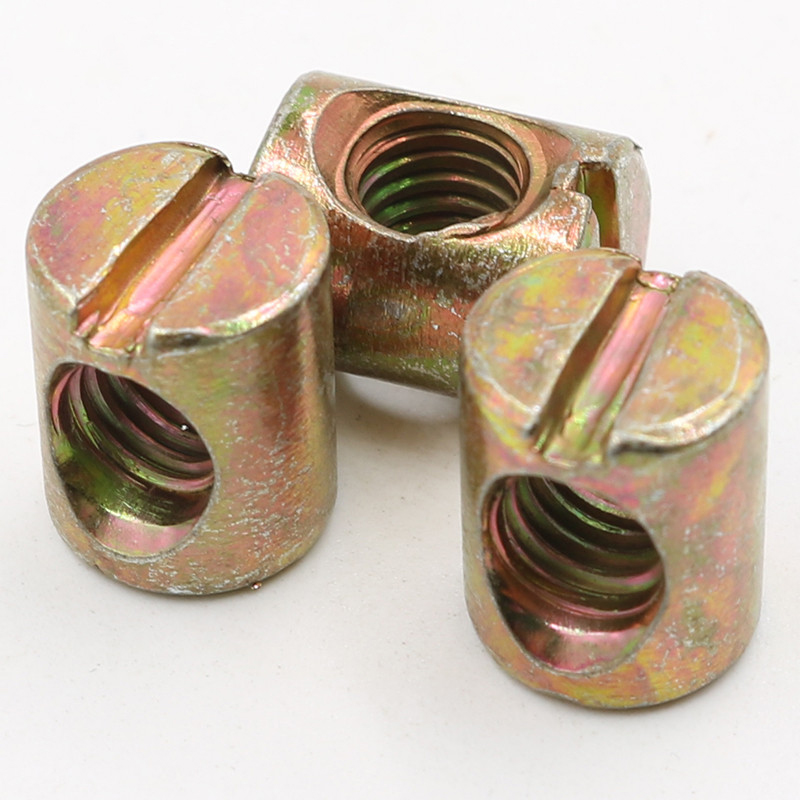 컬러 아연 도금 탄소강 슬롯형 크로스 다웰 배럴 너트  - Furniture Hardware Barrel Nut 리뷰 및 가격
