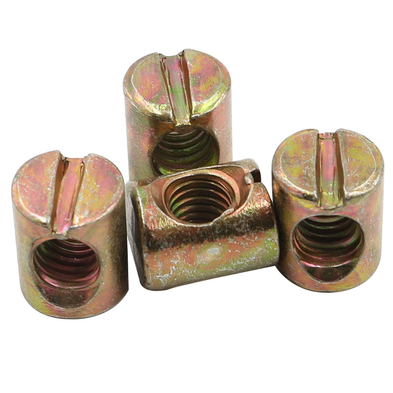 컬러 아연 도금 탄소강 슬롯형 크로스 다웰 배럴 너트  - Furniture Hardware Barrel Nut 리뷰 및 가격