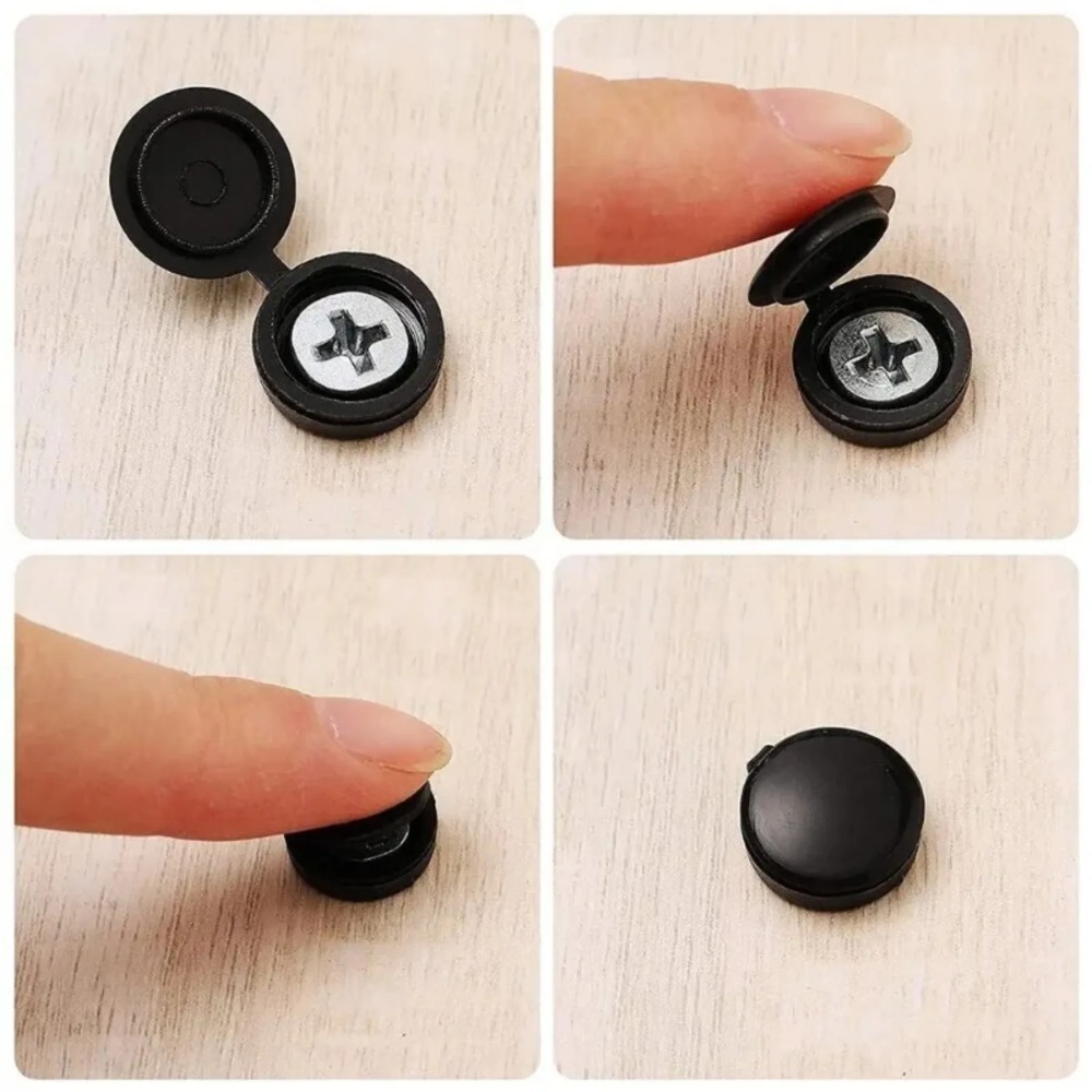 50/100/200개 블랙 실용적인 힌지형 플라스틱 나 - Furniture Hardware Replacement Parts 리뷰 및 가격