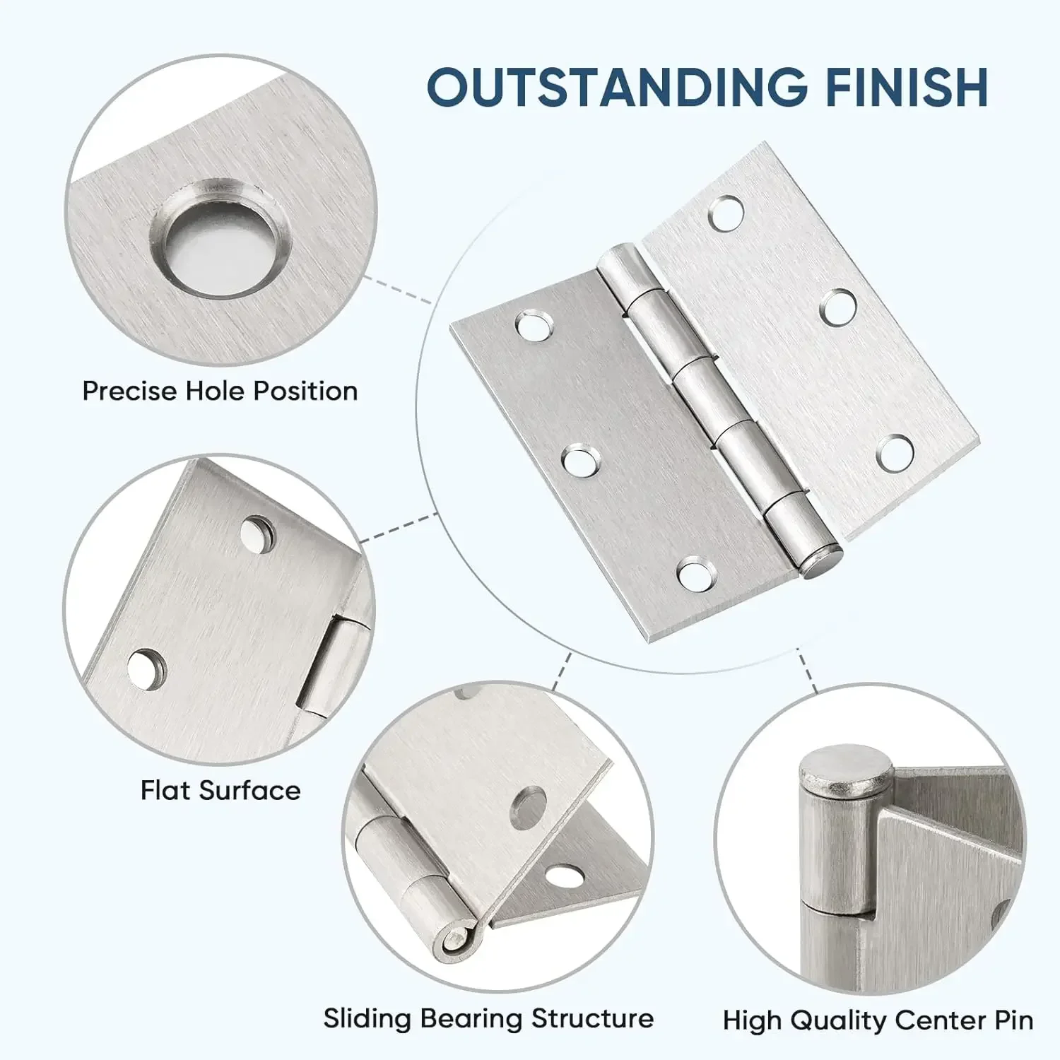 1-4 인치 범용 도어 경첩 커넥터 스테인레스 스틸 가 - Furniture Hardware Replacement Parts 리뷰 및 가격