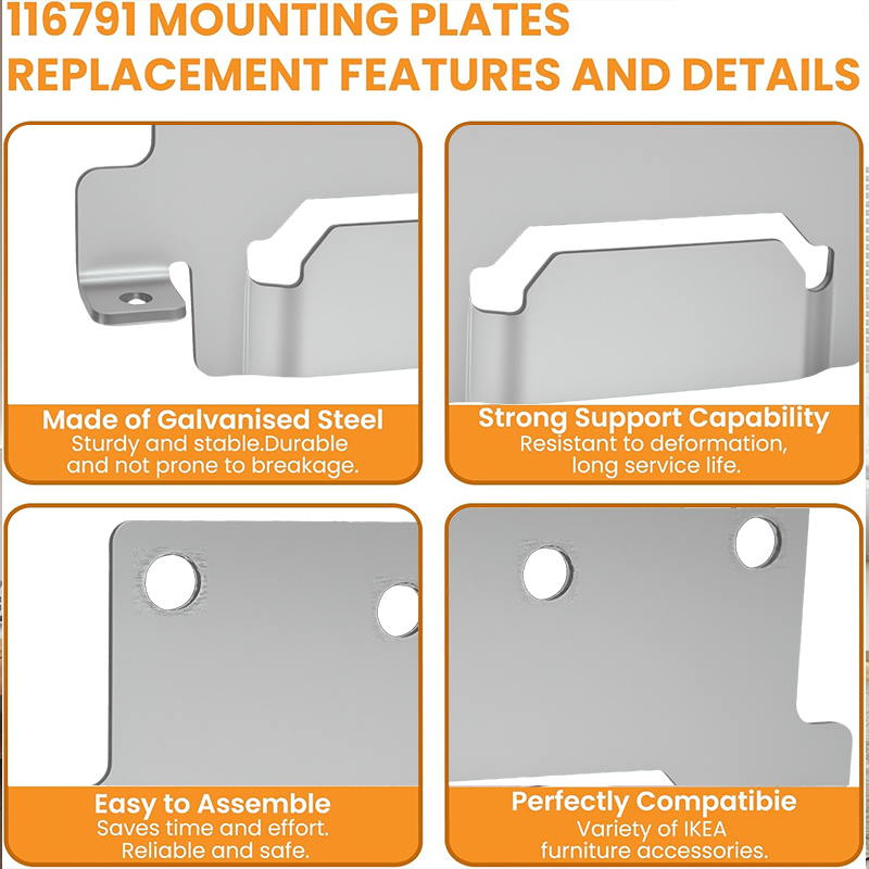 6pcs 미드빔 침대 장착 브래킷(이케아 침대 프레임  - Furniture Hardware Ikea 리뷰 및 가격