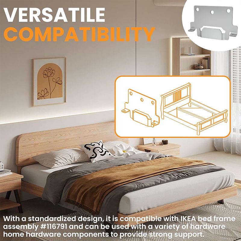 6pcs 미드빔 침대 장착 브래킷(이케아 침대 프레임  - Furniture Hardware Ikea 리뷰 및 가격