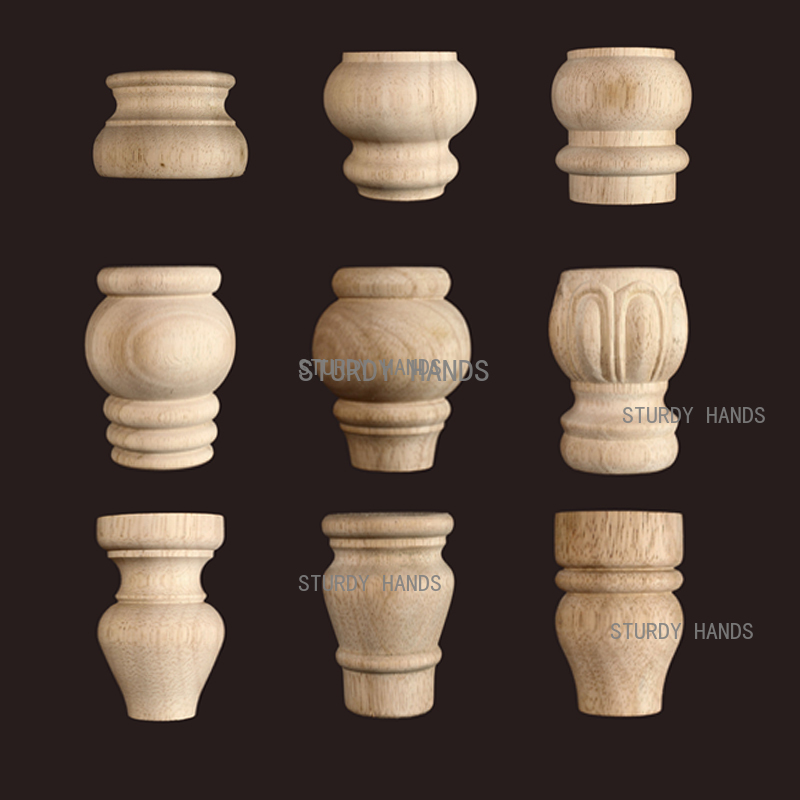 1pc 가구 원형 단단한 나무 테이블 다리 소파 발 캐 - Furniture Hardware Replacement 리뷰 및 가격
