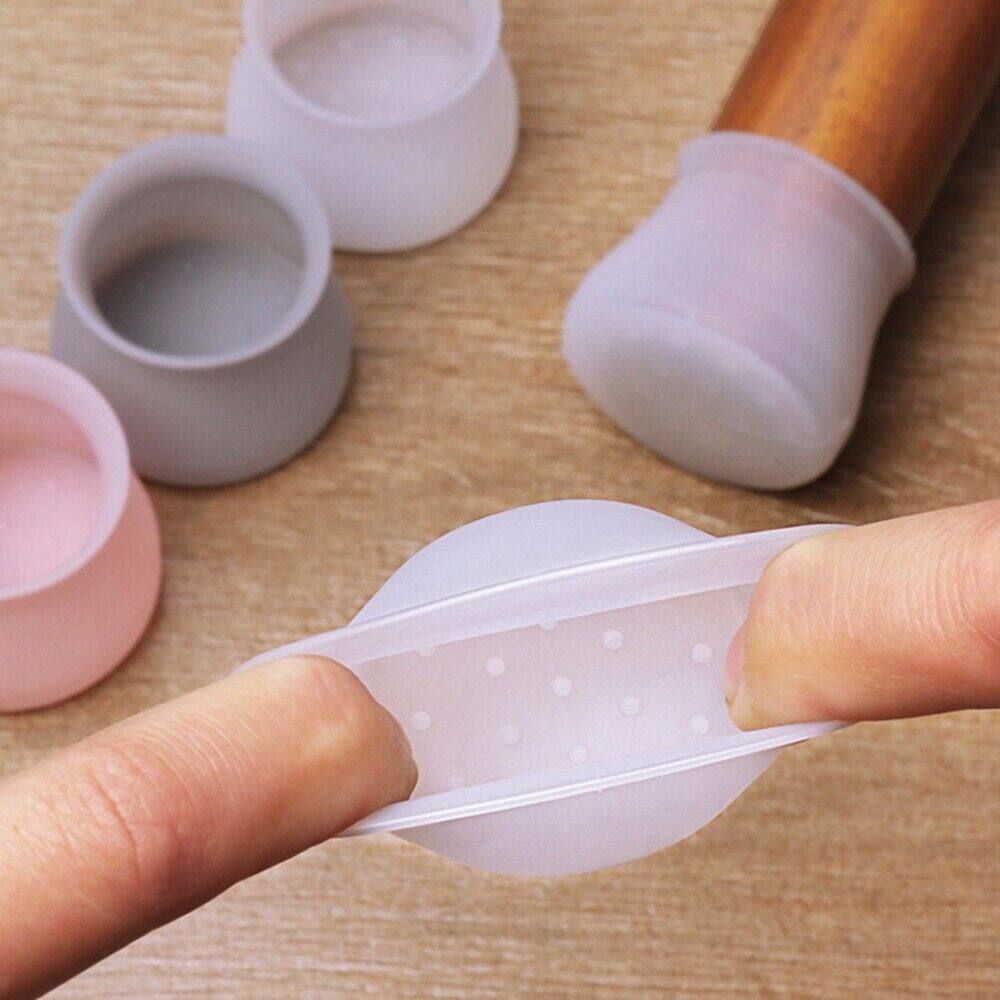 20Pcs 의자 바닥 보호기 회색 실리콘 의자 다리 캡 - Furniture Hardware Feet 리뷰 및 가격