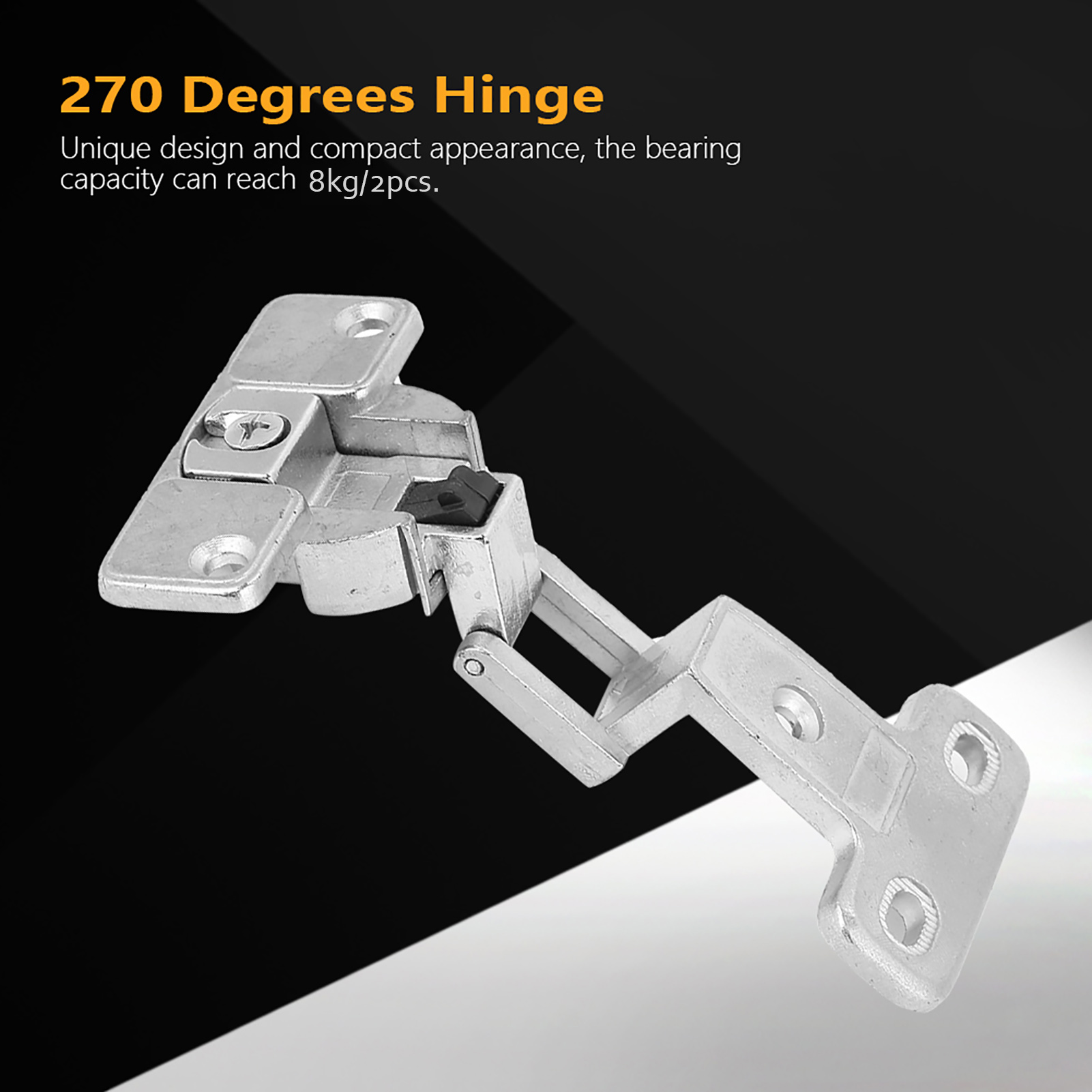 270도 아연 합금 가구 도어 접이식 힌지 고정 액세서 - Furniture Hardware Replacement Parts 리뷰 및 가격