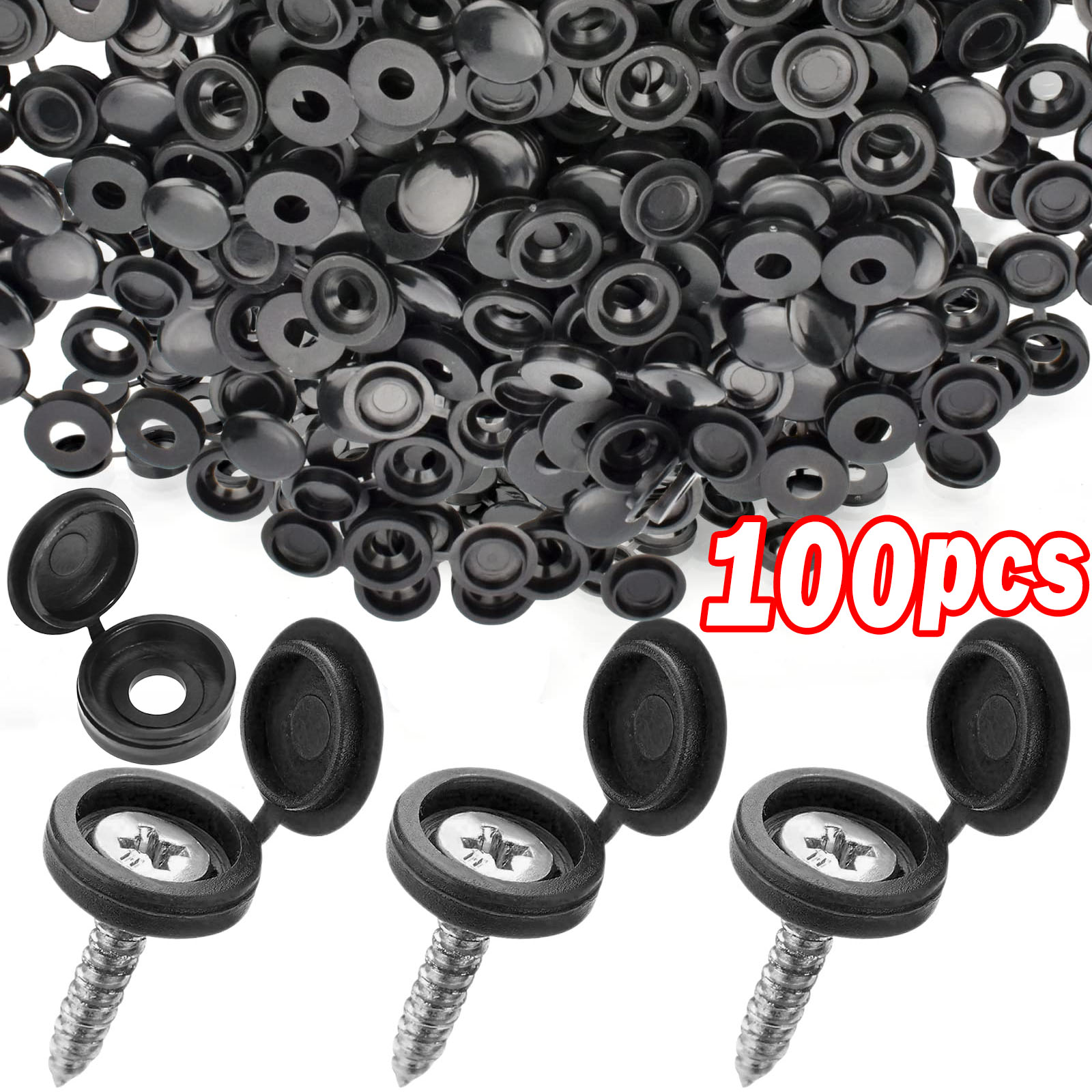 5/100PCS 힌지 플라스틱 스크류 캡 커버 너트 접 - Furniture Hardware Replacement Parts 리뷰 및 가격