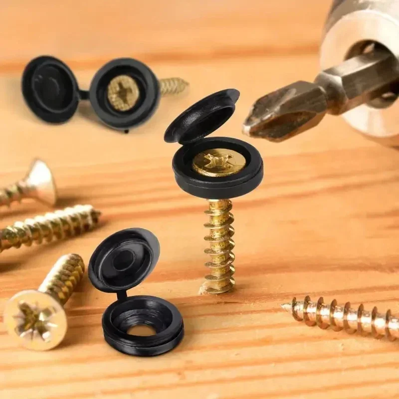 5/100PCS 힌지 플라스틱 스크류 캡 커버 너트 접 - Furniture Hardware Replacement Parts 리뷰 및 가격