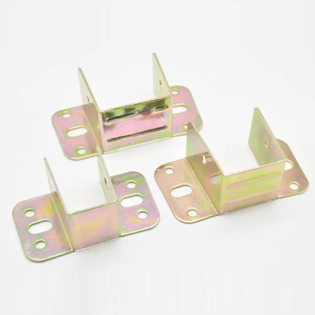 2pcs U 모양의 금속 침대 브래킷 침대 프레임 고정 - Furniture Hardware Replacement Parts 리뷰 및 가격
