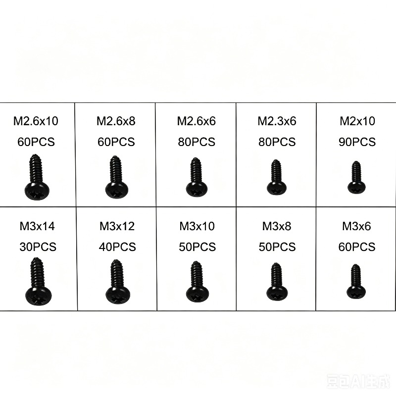 600개 M2-M3 블랙 톡스 팬 헤드 셀프 태핑 나사 - Furniture Hardware Repair 리뷰 및 가격