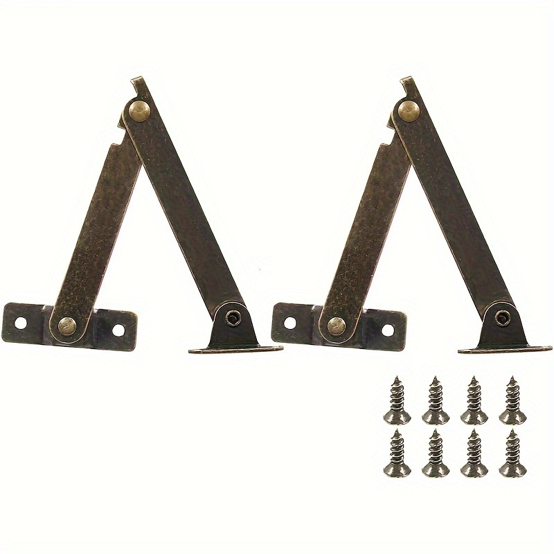 2팩 세트 앤틱 브론즈 접이식 뚜껑 지지대 경첩 – 클 - Furniture Hardware Antique 리뷰 및 가격