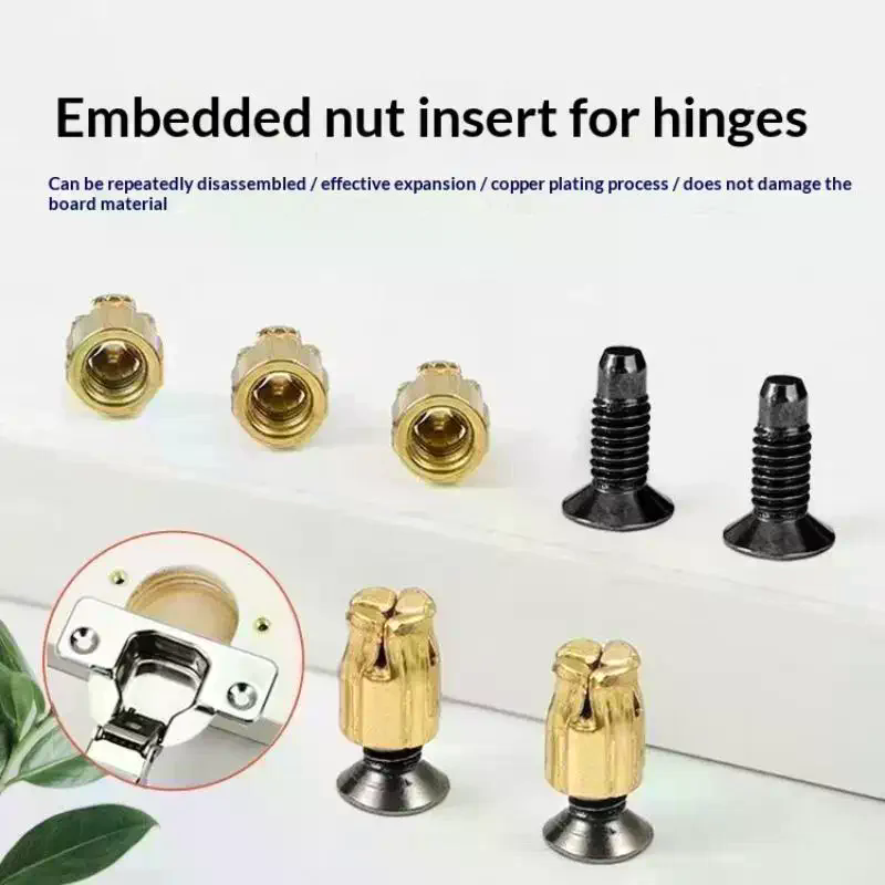 10Pcs 힌지 너트 나사 캐비닛 힌지 장착 확장 너트 - Furniture Hardware Repair 리뷰 및 가격
