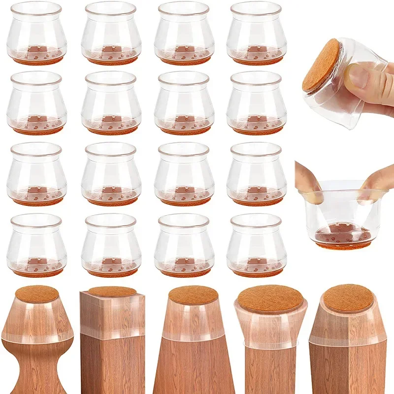 4/16pcs 의자 다리 모자 고무 피트 보호대 패드  - Furniture Hardware Feet 리뷰 및 가격