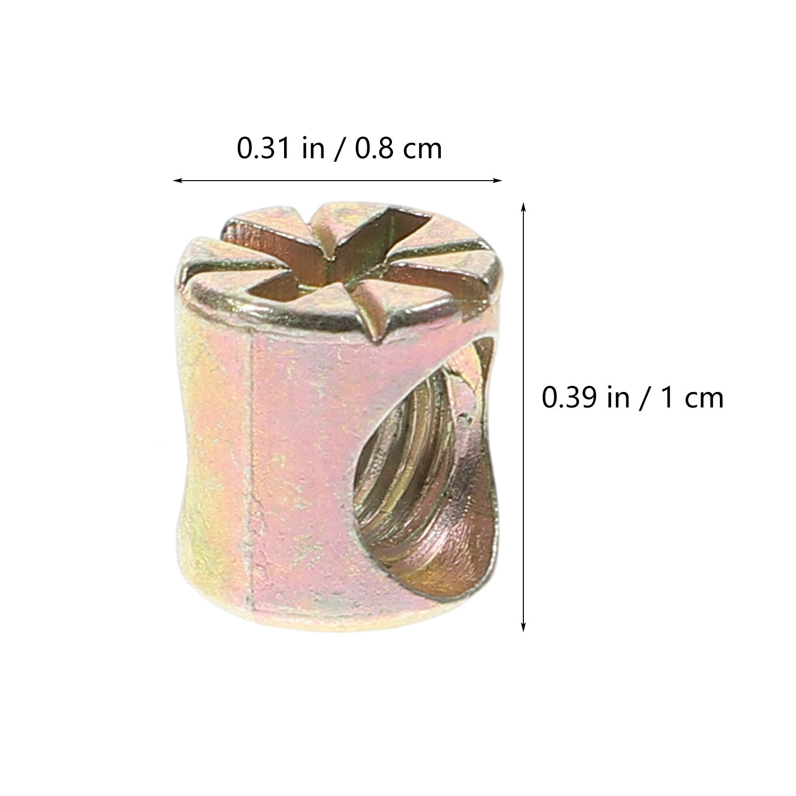 20개입 배럴 너트 M6x10mm 솔리드 아연 합금 슬 - Furniture Hardware Barrel Nut 리뷰 및 가격
