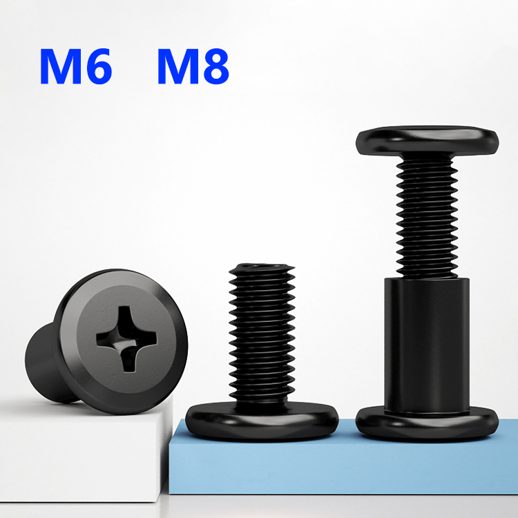 블랙 카본 스틸 시카고 스크류 M6 M8 바인딩 포스트 - Furniture Hardware Barrel Nut 리뷰 및 가격