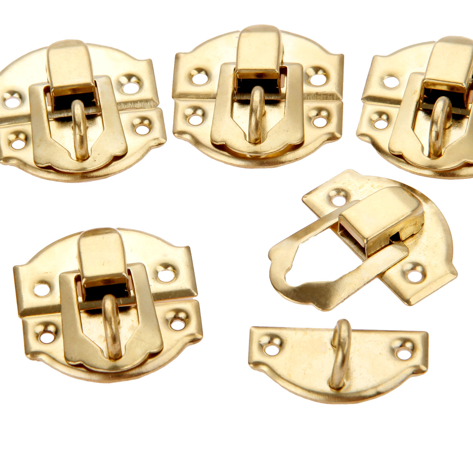 10개입 골든 박스 래치 클라스프 나사 포함 합금 보석 - Furniture Hardware Decorative 리뷰 및 가격
