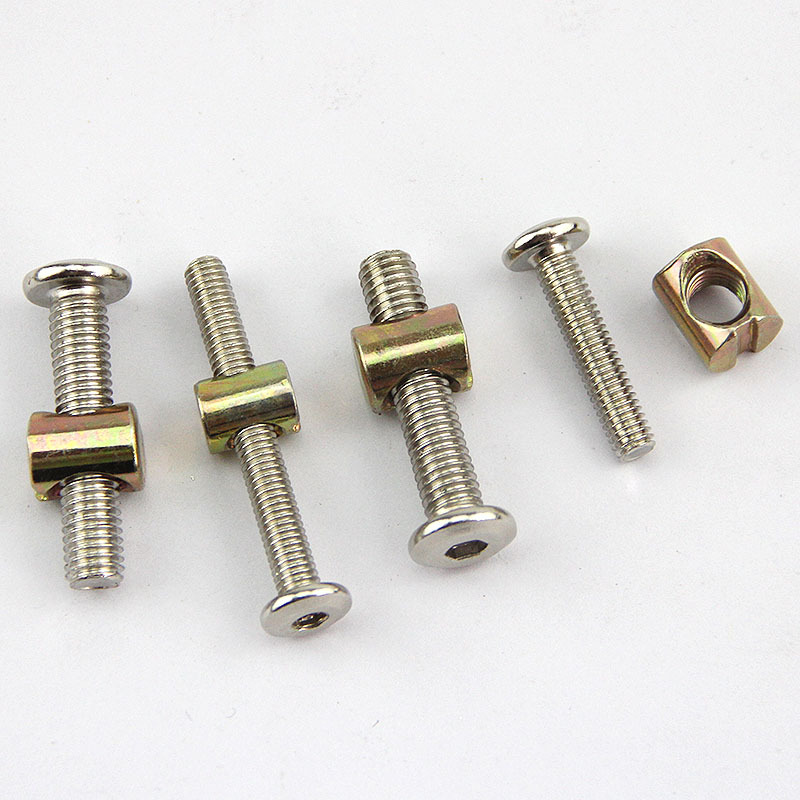 20개/세트 탄소강 가구 볼트 및 너트 세트, 배럴 너 - Furniture Hardware Barrel Nut 리뷰 및 가격