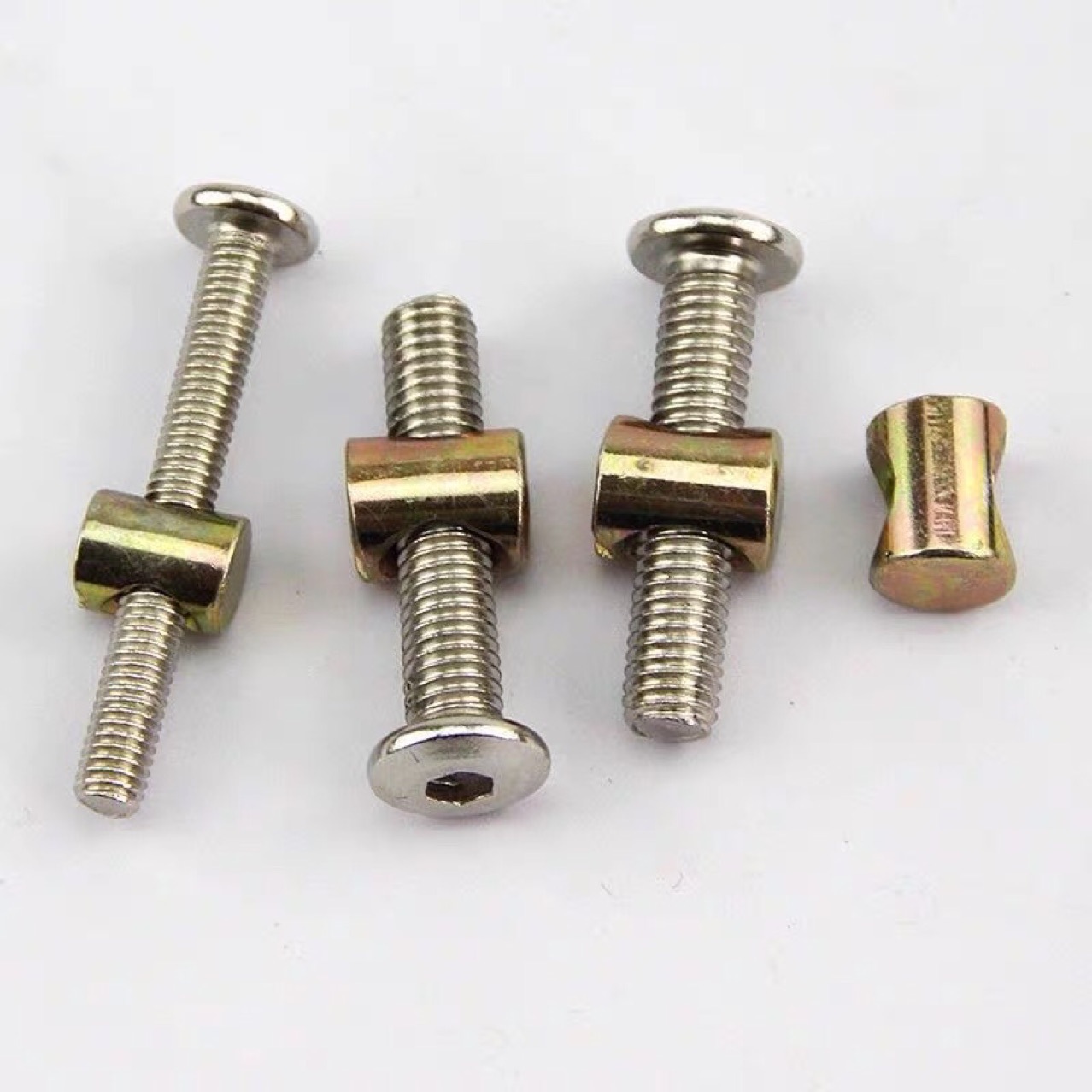 20개/세트 탄소강 가구 볼트 및 너트 세트, 배럴 너 - Furniture Hardware Barrel Nut 리뷰 및 가격
