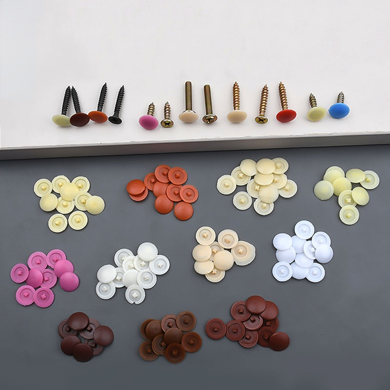 100/500/1000pcs 플라스틱 스크류 캡 커버  - Furniture Hardware Decorative 리뷰 및 가격