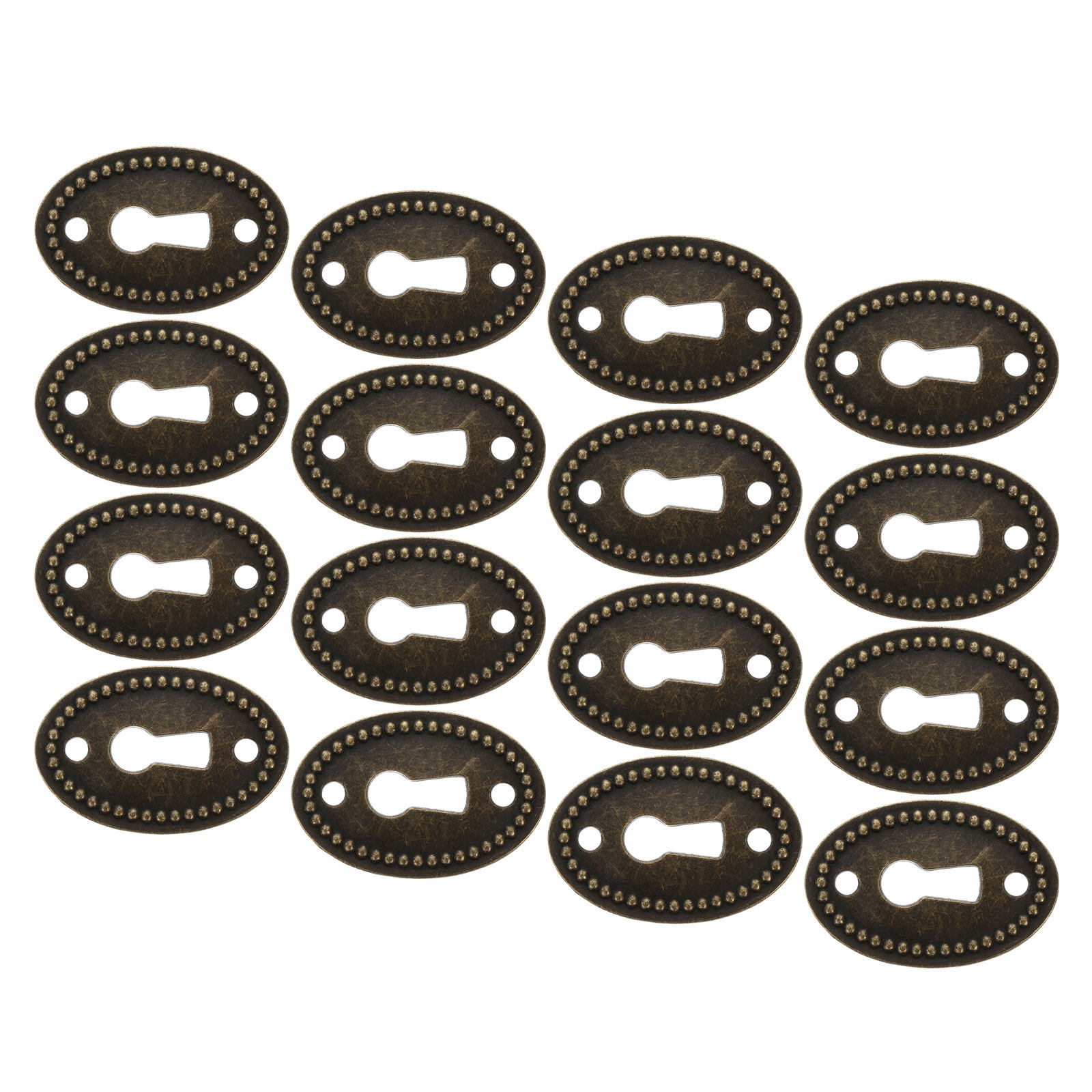 16Pcs 아연 합금 빈티지 타원형 열쇠 구멍 커버 장 - Furniture Hardware Decorative 리뷰 및 가격