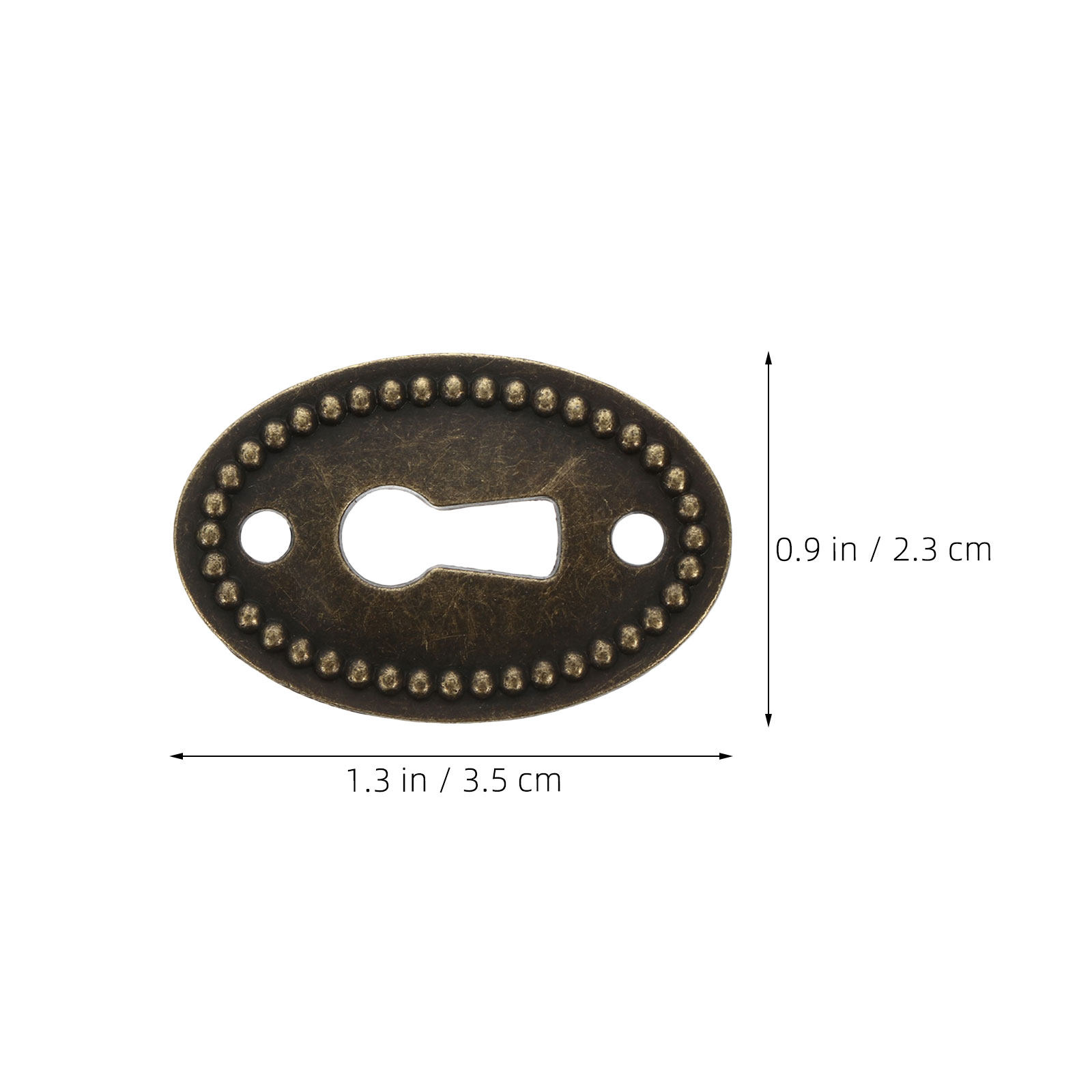 16Pcs 아연 합금 빈티지 타원형 열쇠 구멍 커버 장 - Furniture Hardware Decorative 리뷰 및 가격