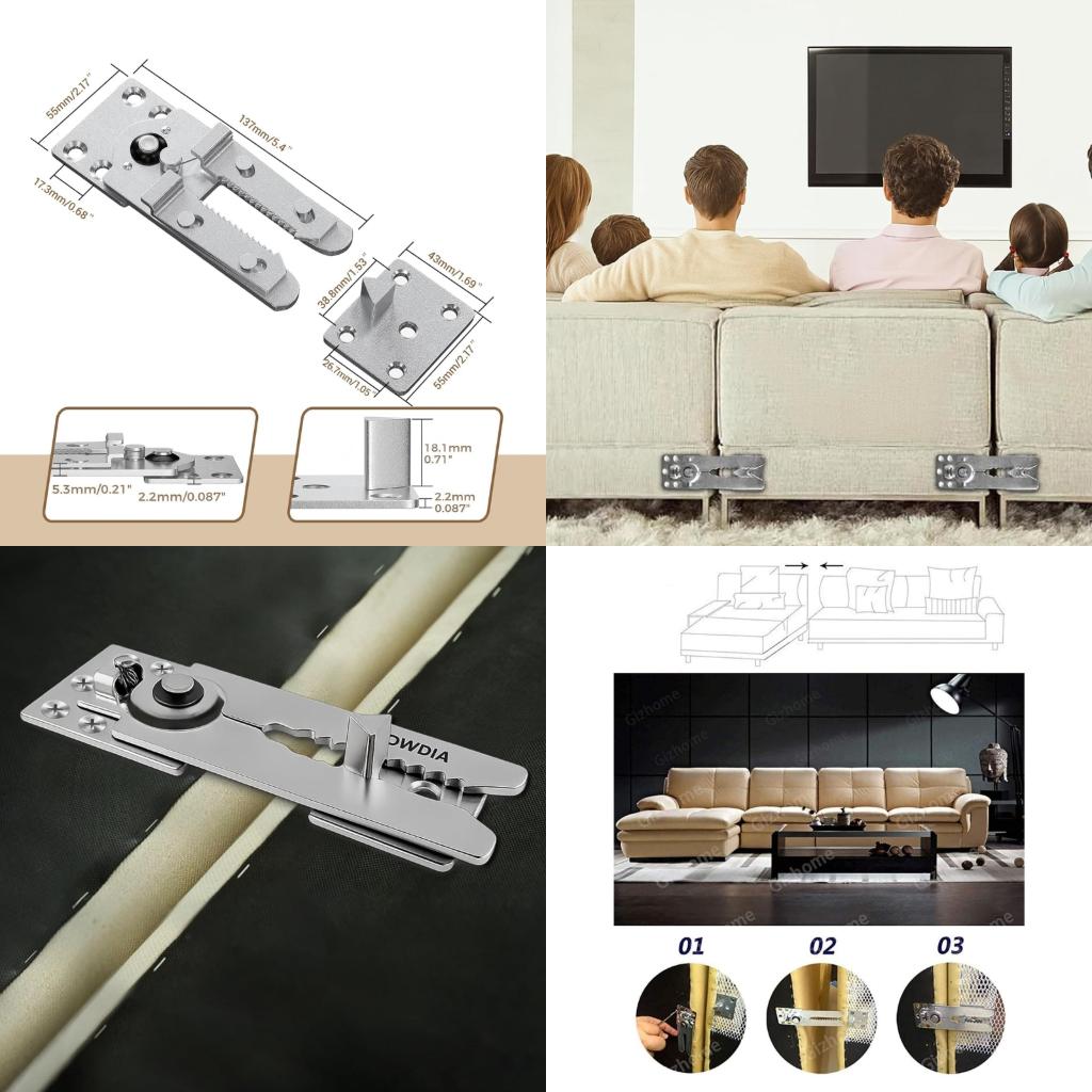 6개 세트 섹셔널 소파 연결 부품, 고품질 조절 가능한 - Furniture Interlocking Hardware 리뷰 및 가격