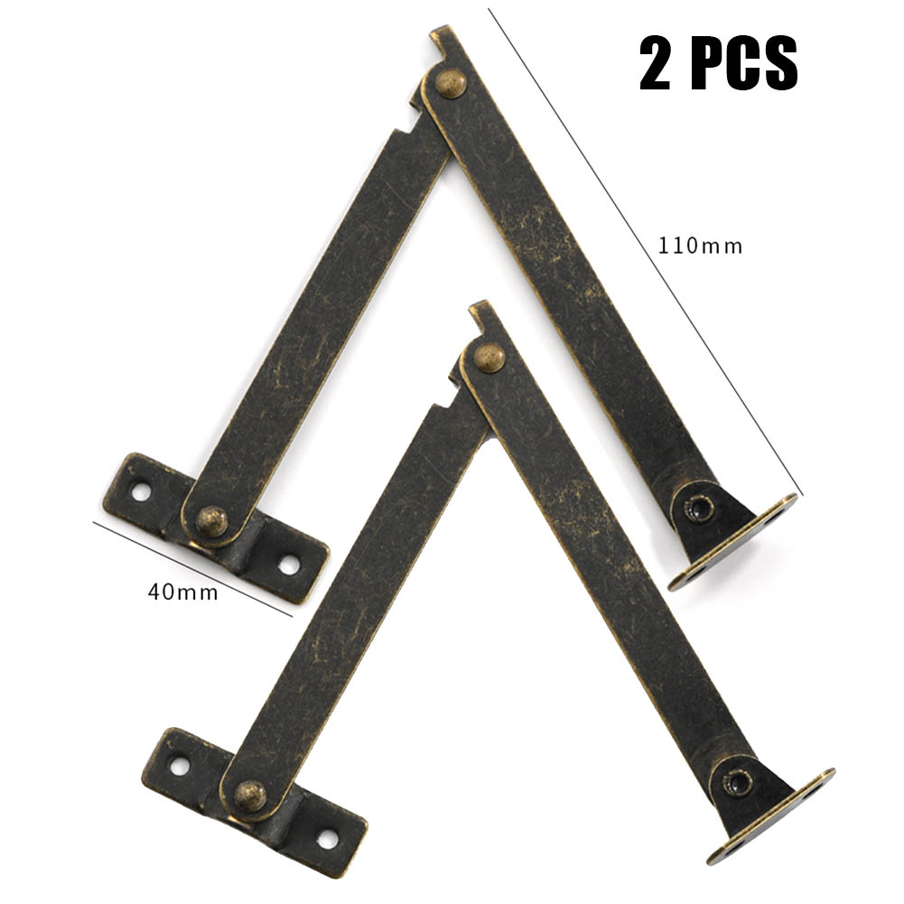 2개 금속 뚜껑 지지 힌지, 상자 가구용 앤틱 청동 철 - Furniture Hardware Antique 리뷰 및 가격
