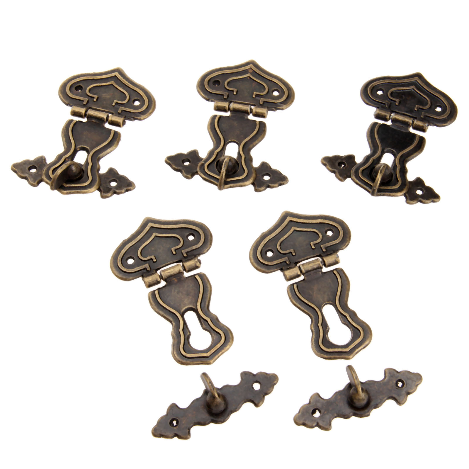 골동품 금속 자물쇠 장식 걸쇠 후크 선물 나무 보석 상 - Furniture Hardware Decorative 리뷰 및 가격