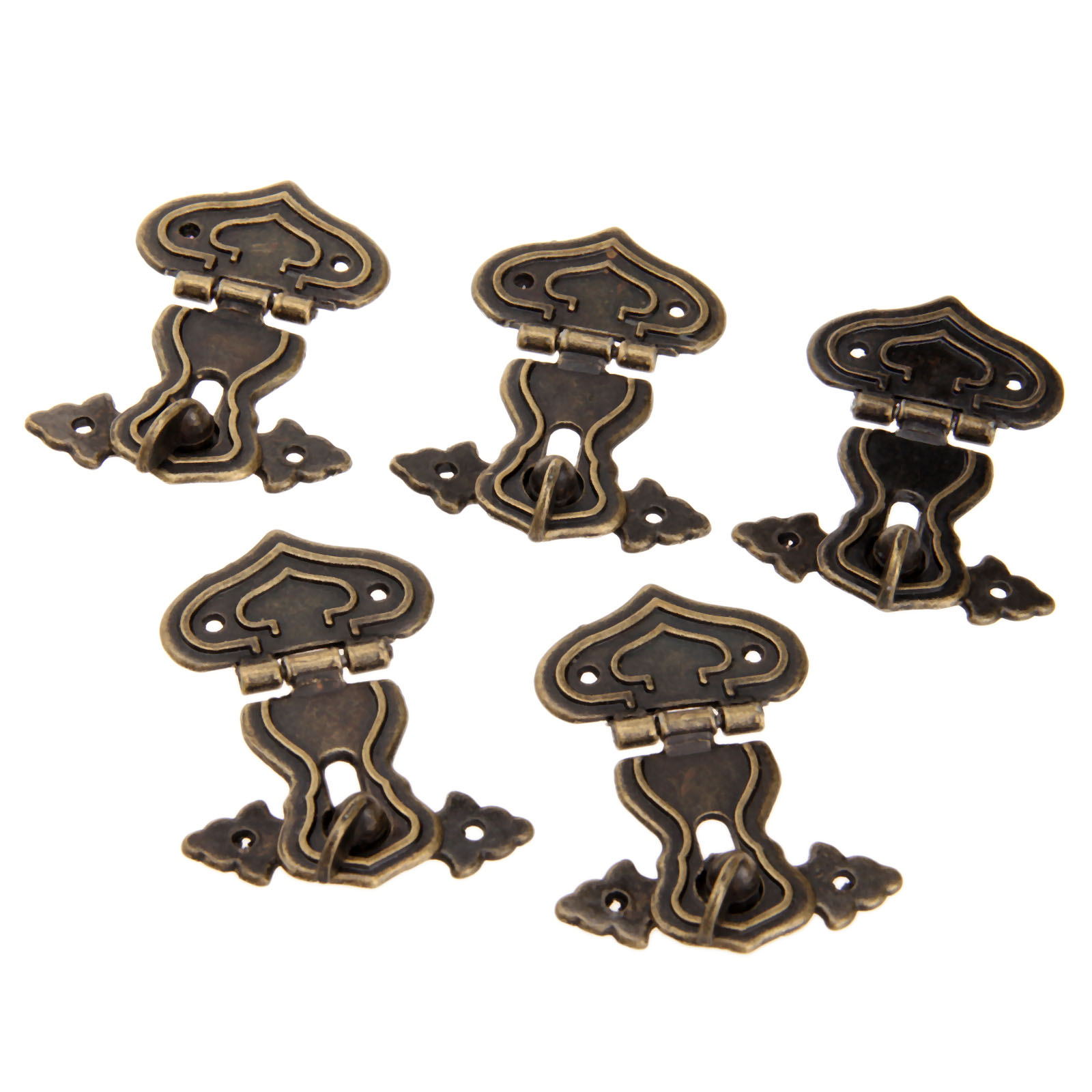 골동품 금속 자물쇠 장식 걸쇠 후크 선물 나무 보석 상 - Furniture Hardware Decorative 리뷰 및 가격