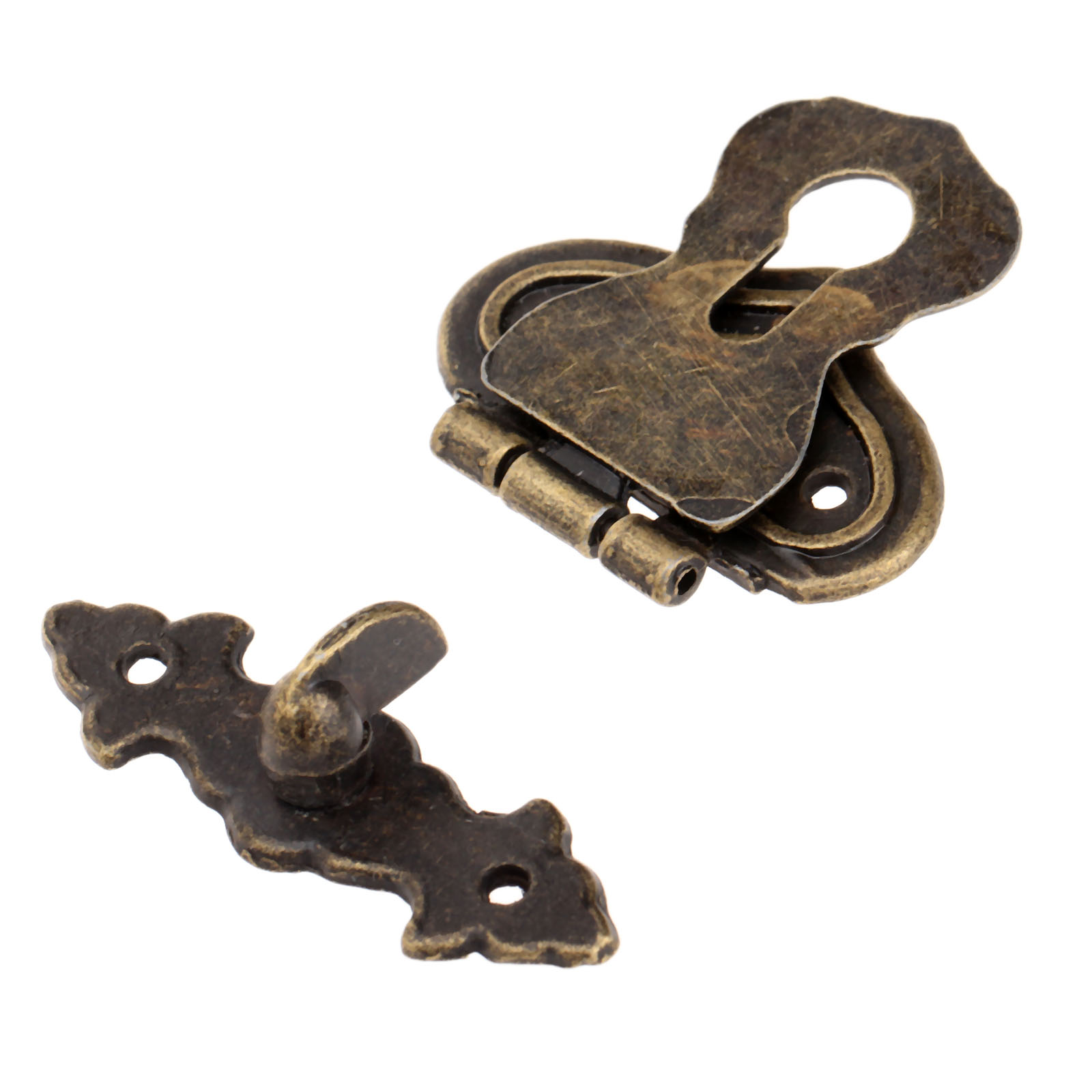 골동품 금속 자물쇠 장식 걸쇠 후크 선물 나무 보석 상 - Furniture Hardware Decorative 리뷰 및 가격
