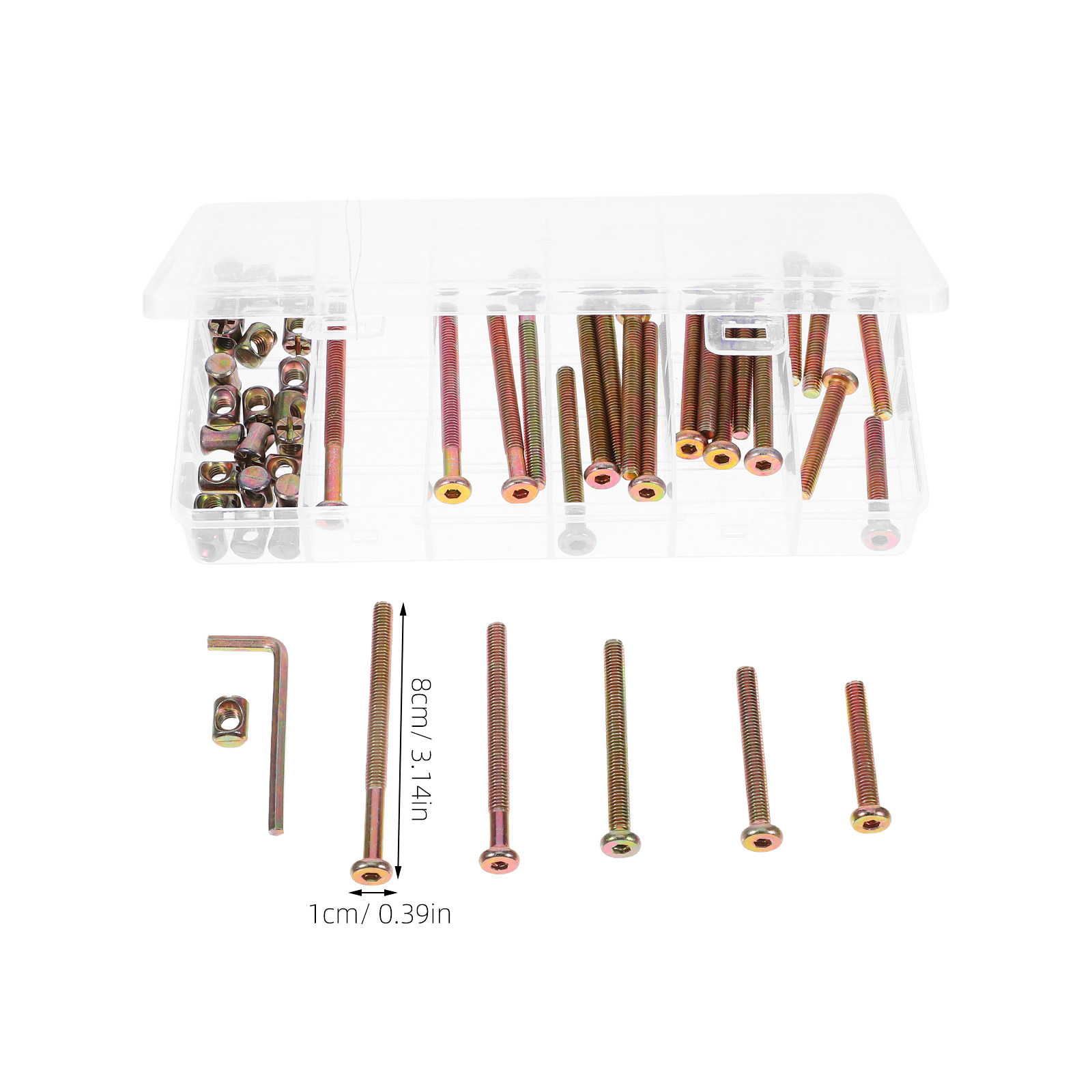 49개 육각 소켓 드라이브 나사 및 배럴 너트 세트 M - Furniture Hardware Barrel Nut 리뷰 및 가격