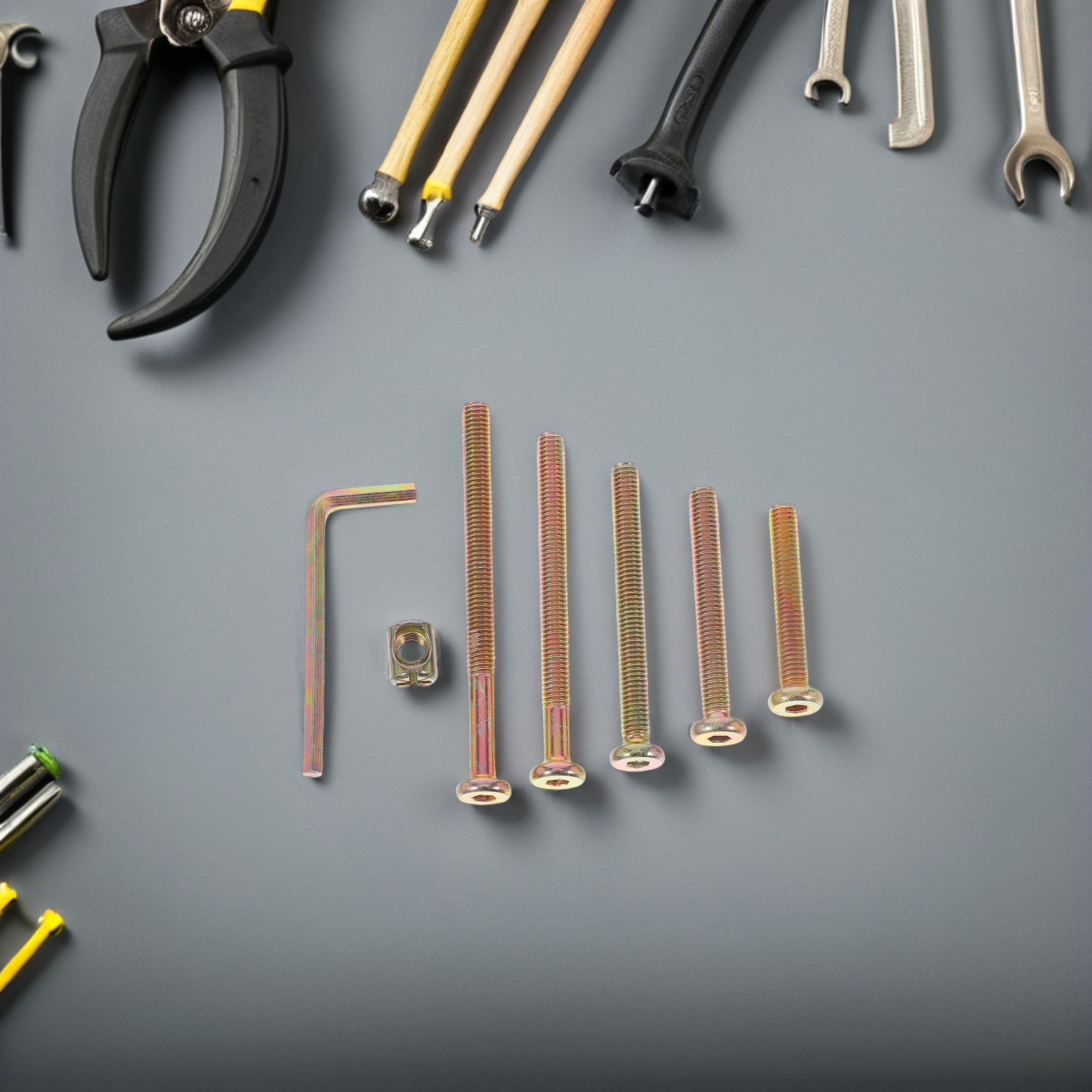 49개 육각 소켓 드라이브 나사 및 배럴 너트 세트 M - Furniture Hardware Barrel Nut 리뷰 및 가격