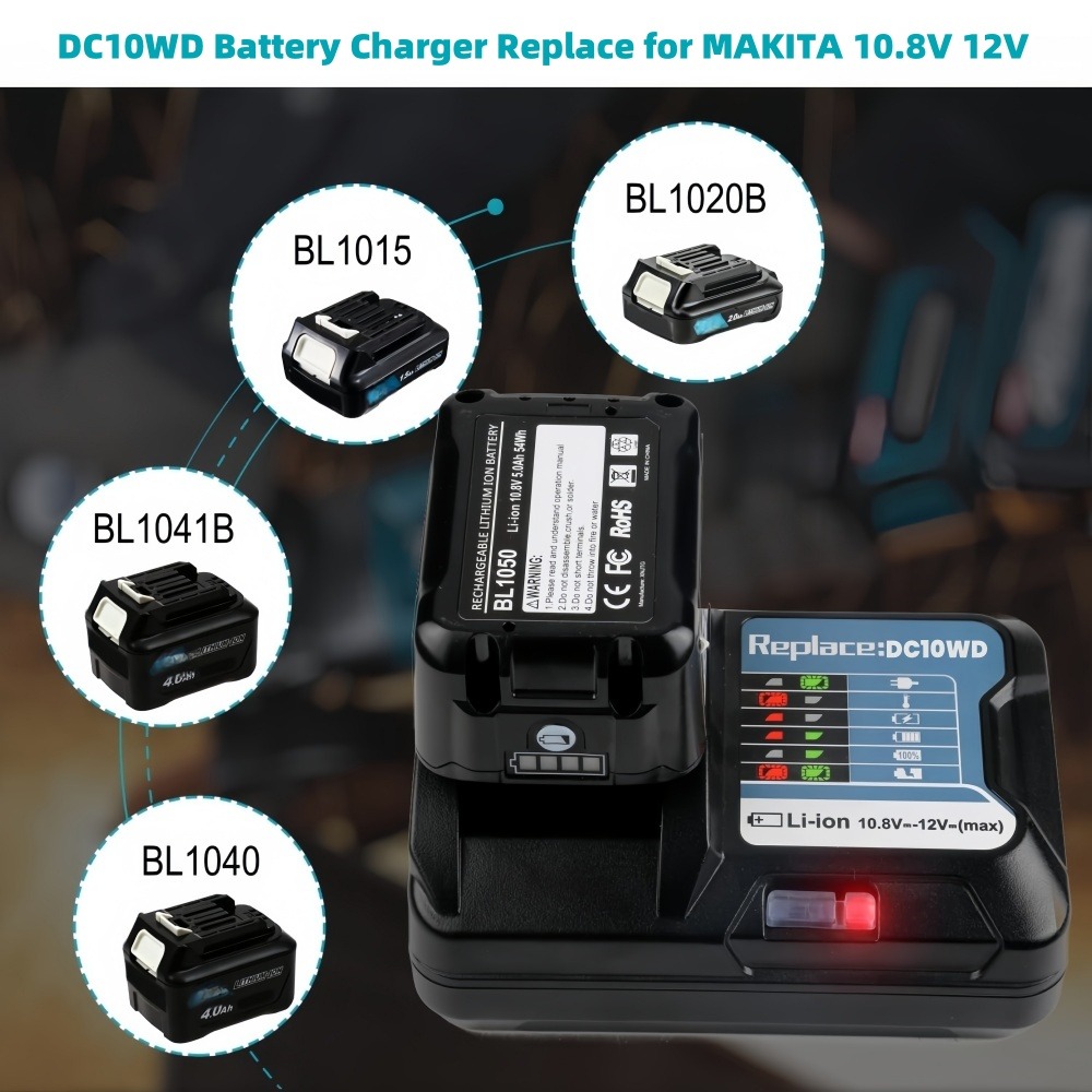 10.8V 12V 6A 충전식 교체 리튬 이온 배터리  - Makita Drill Hp1640 리뷰 및 가격