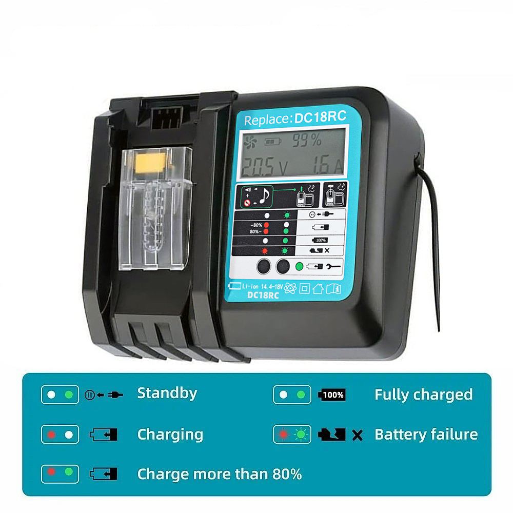 DC18RC 팬 포함 고속 충전 리튬 이온 배터리 3A - Makita Drill Hp1640 리뷰 및 가격