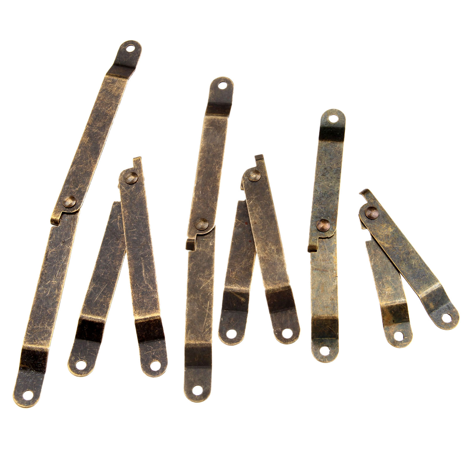2개 앤티크 브론즈 철제 뚜껑 지지 힌지 나사 포함 가 - Furniture Hardware Antique 리뷰 및 가격